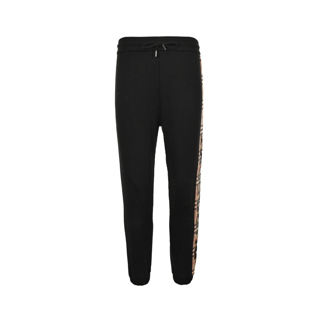 Burberry side-embossed logo check trousers