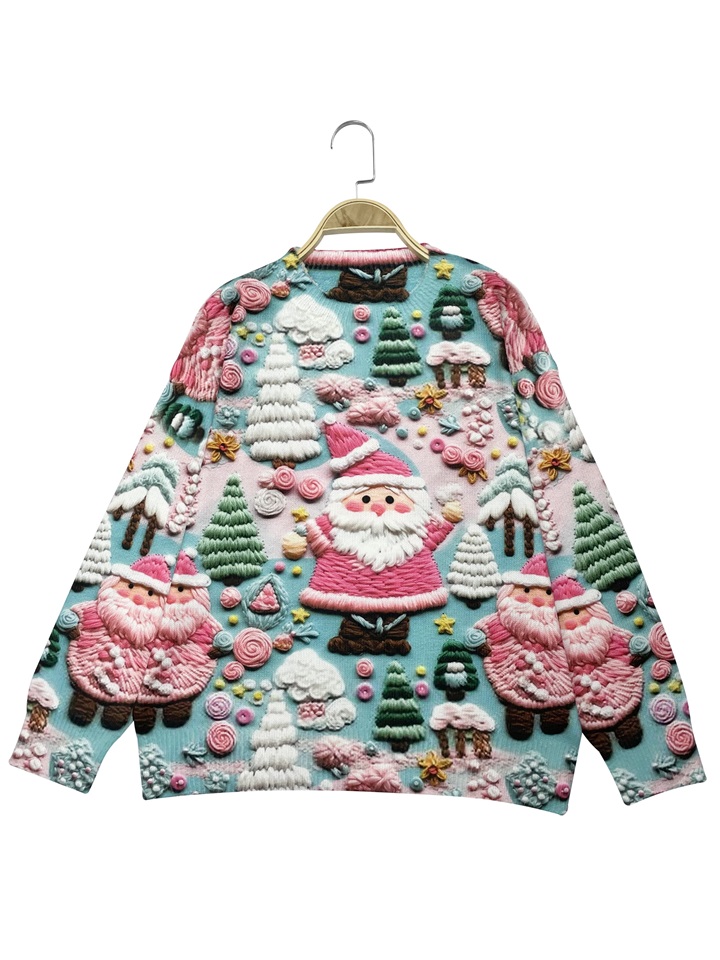 Christmas Sale🔥Women's Pink Santa Christmas Ugly sweater