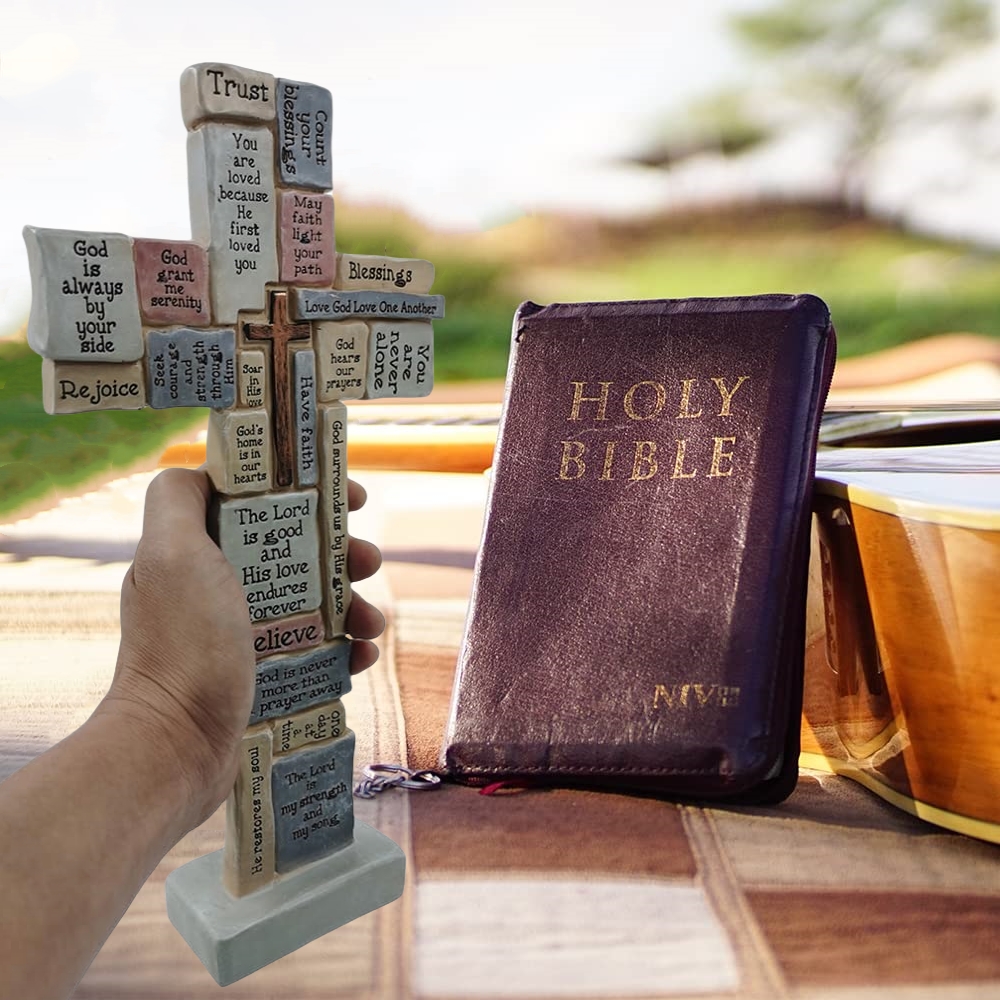 👍Last Day Promotion 50% OFF💥Jesus Faith Phrases Cross For Christian Gifts