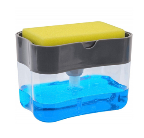 🔥45% OFF Last Day Sale -Soap Pump Dispenser With Sponge Holder-BUY 2 GET 1 FREE