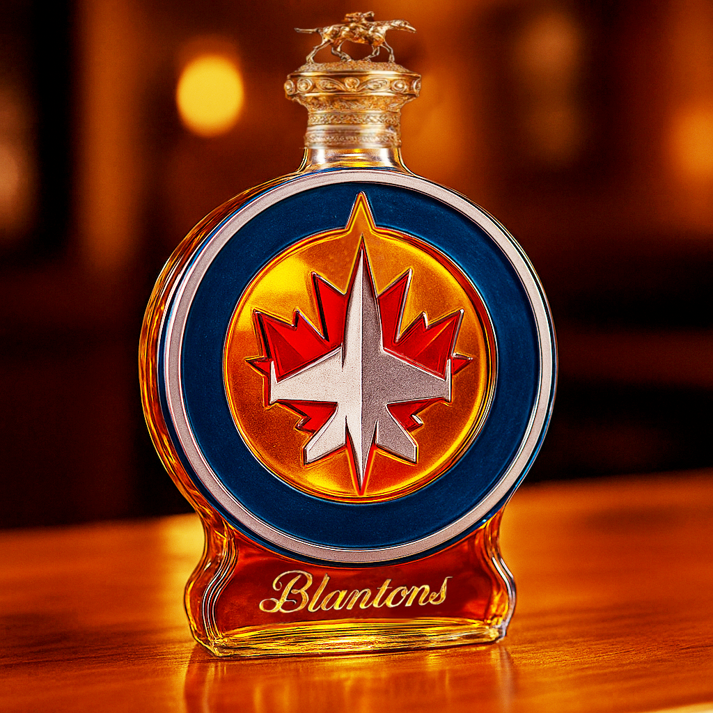 Winnipeg Jets Whiskey Bottle
