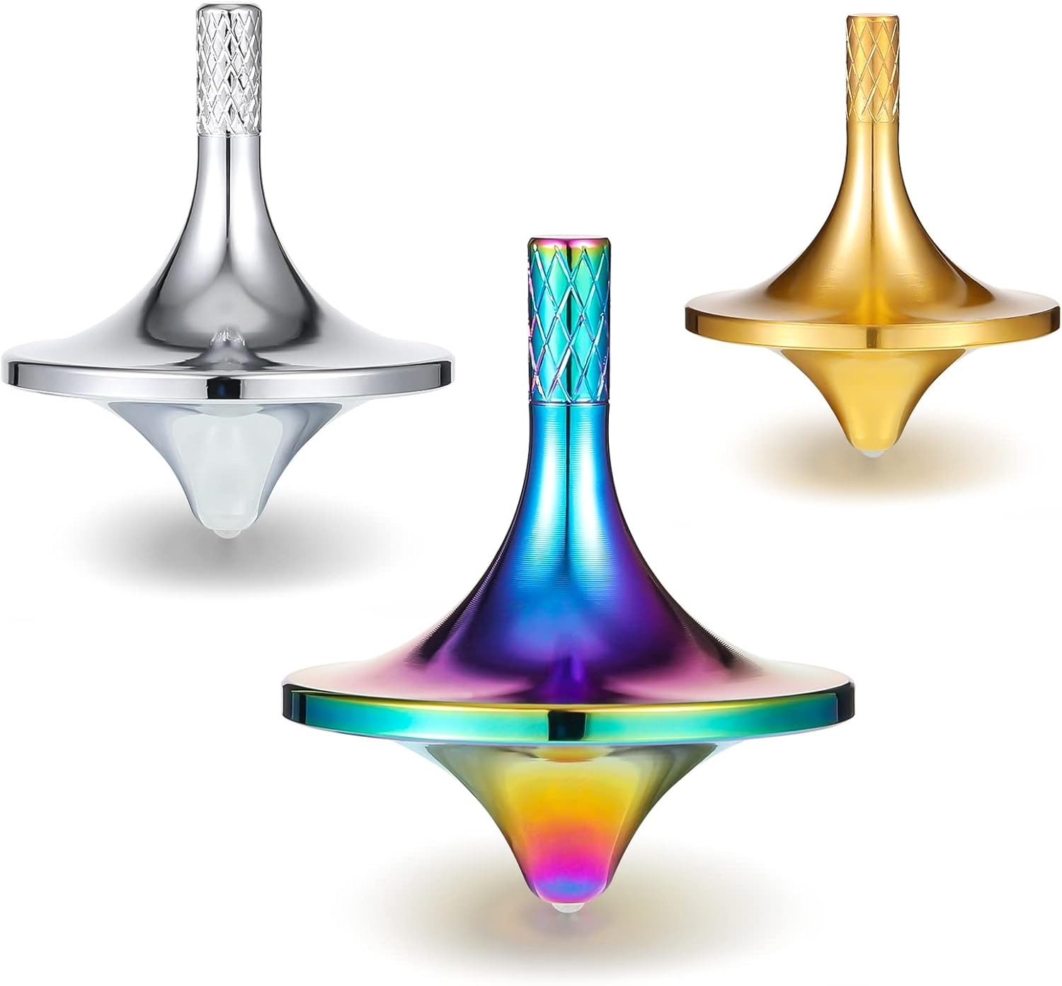 ✨Flash Sale✨3 Pieces Brass fidget spinner, desktop decompression, anti-anxiety, help focus, office learning toys