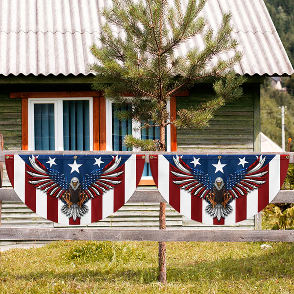 Patriot Flag Eagle Bunting Flag - Celebrate American Pride Year-Round