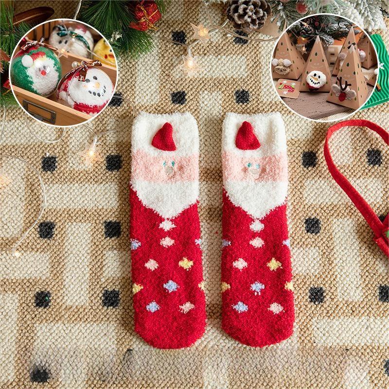 🎄New Year Sale- 50% OFF🎁Christmas Thickened Warm Socks(3PAIRS/SET) -BUY 2 SETS GET 10% OFF FREE SHIPPING