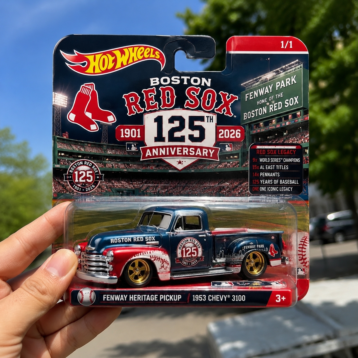 Hot Wheels Boston Red Sox 125th Anniversary Fenway Heritage Pickup