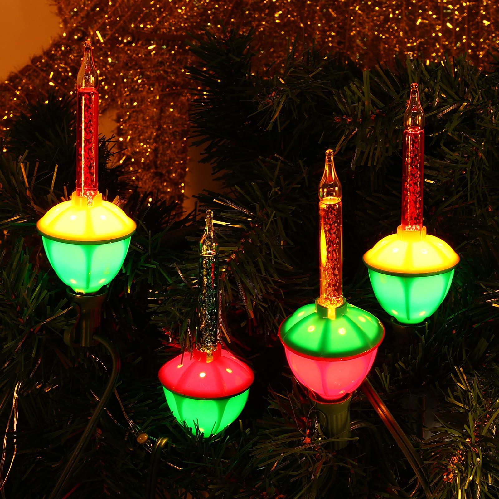 💥ON SALE💥7-Light Multicolor Christmas Bubble String Lights🎄✨