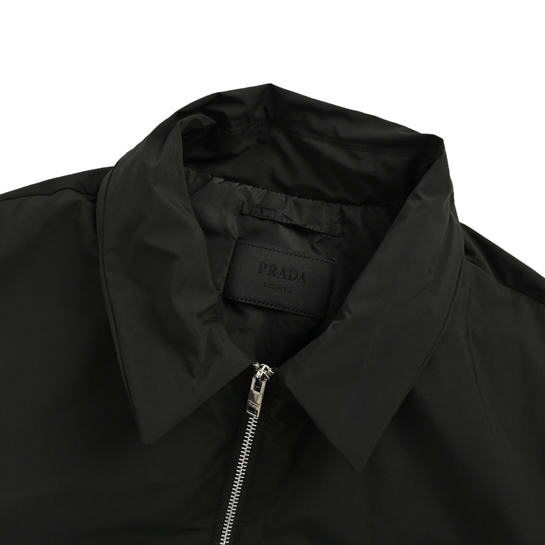 Prada 24Fw triangle logo padded jacket