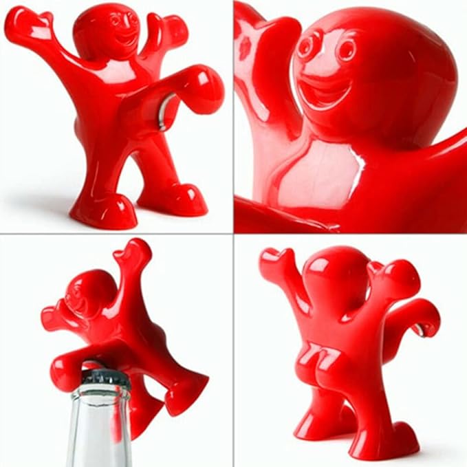 Funny Red Man  Wine Bottle Stopper Bottle