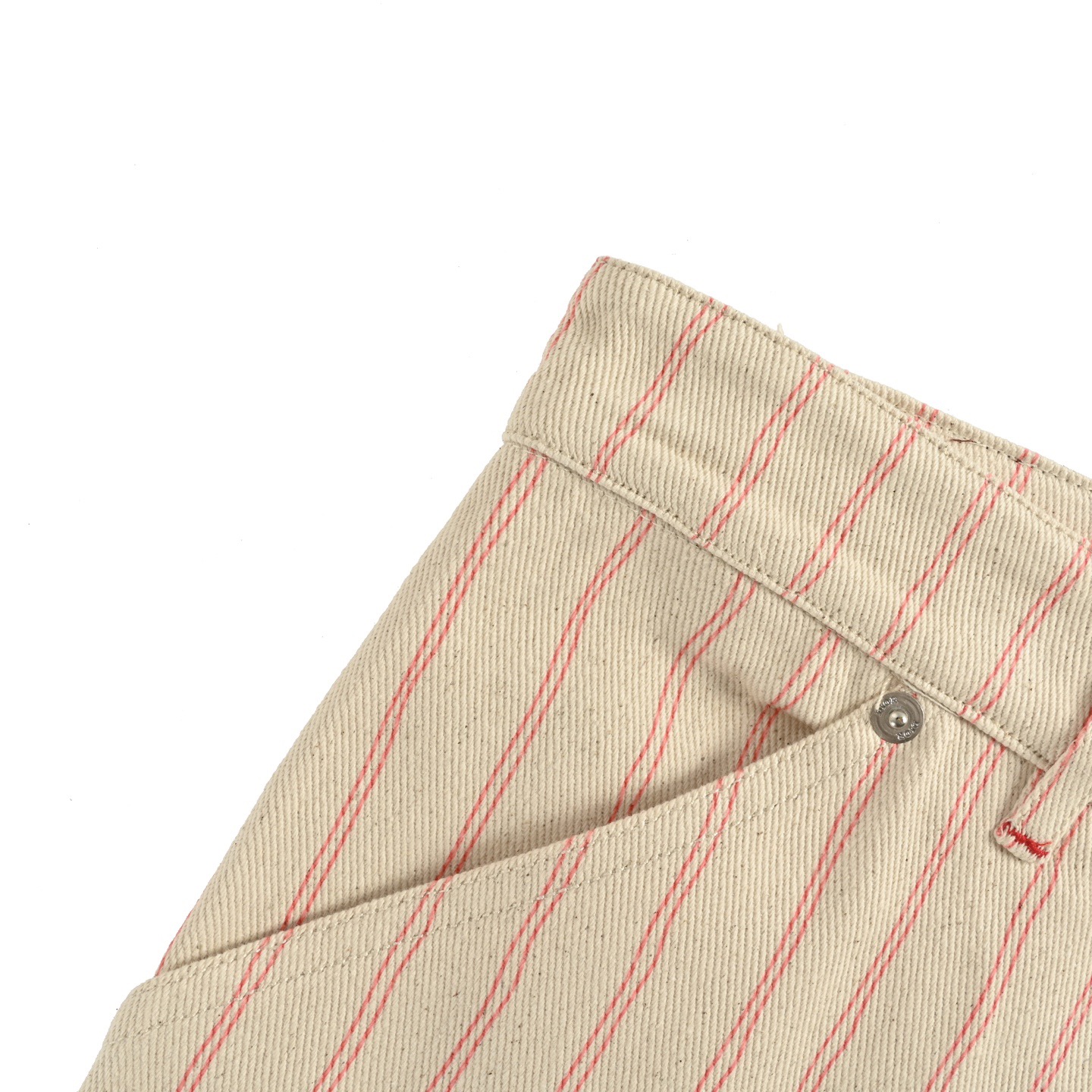 Dior 25ss embroidered lettering striped denim shorts