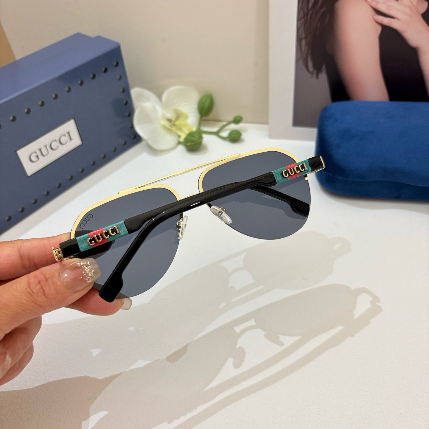 Gucci rimless sunglasses