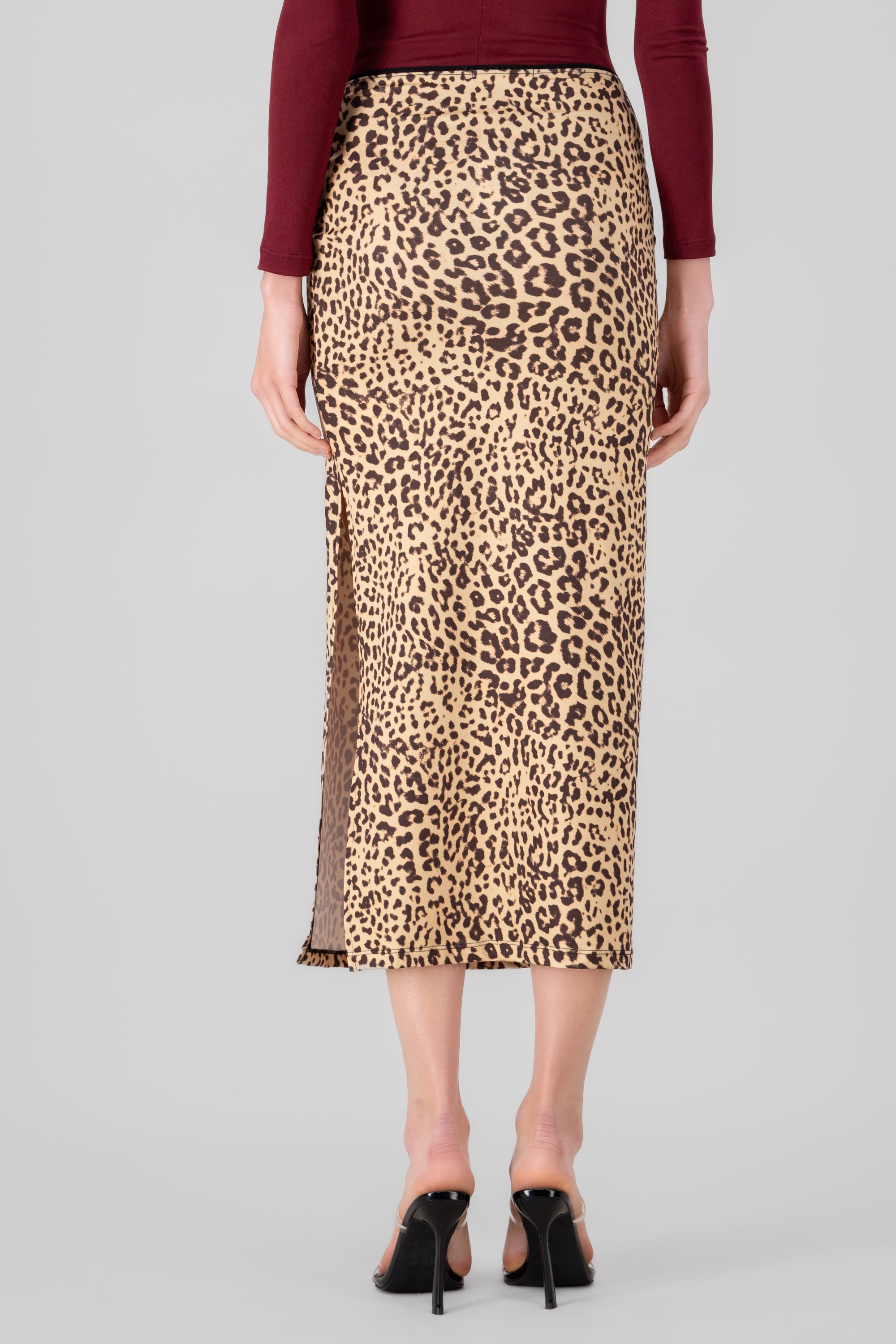 Animal Print Maxi Skirt
