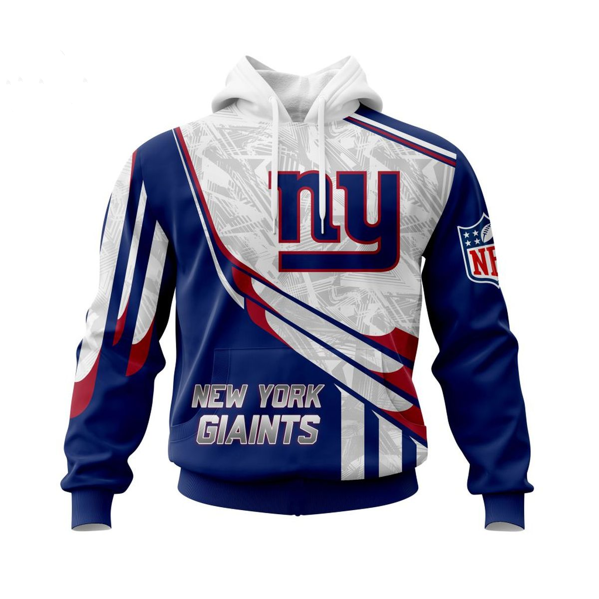 NEW YORK GIANTS 3D HOODIE SKULL0801