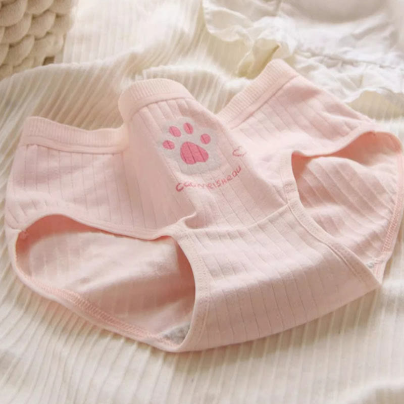 5 Pack Stripe Bunny Print Panty Set