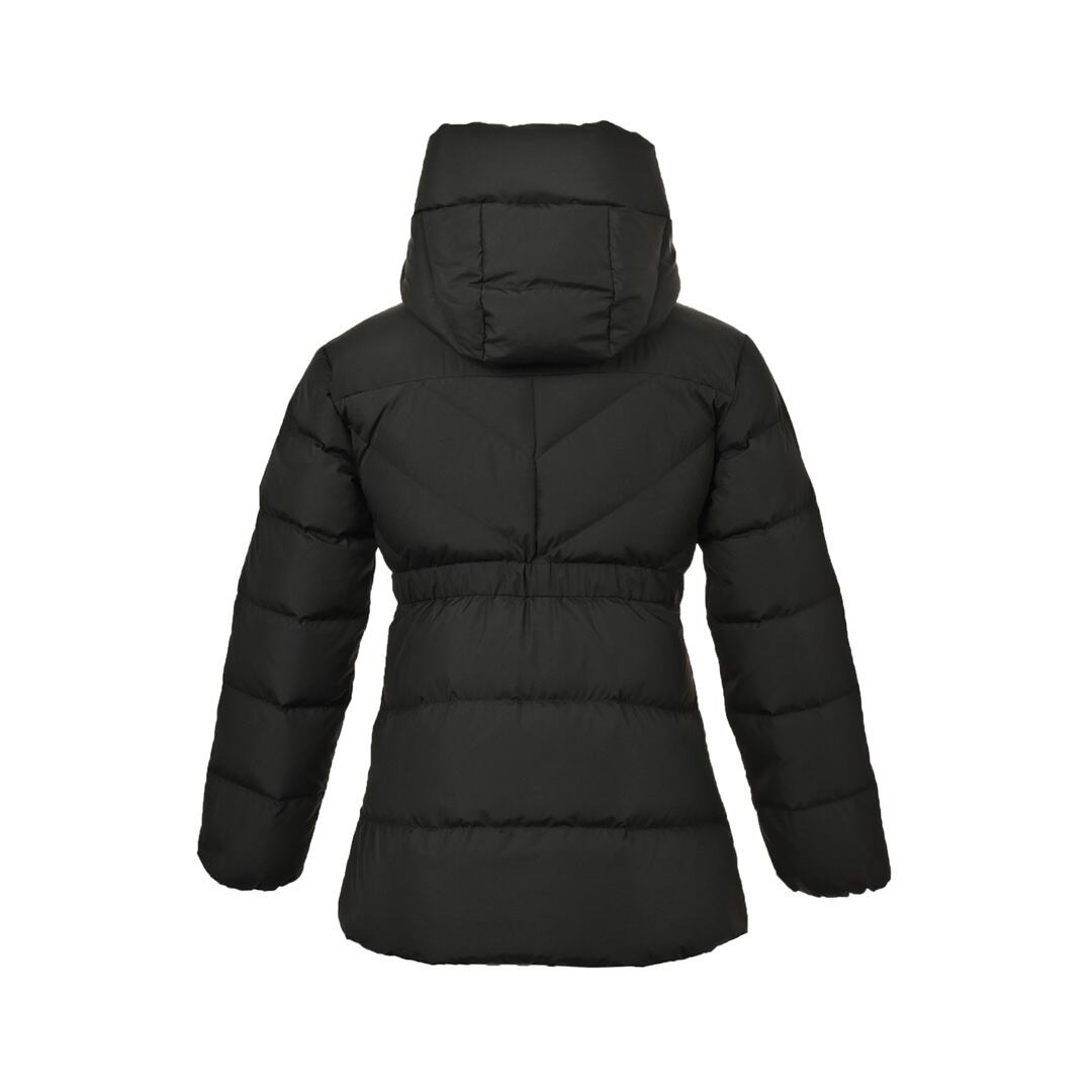 Moncler BROSSE short hooded V-stitched design waist belt down jacket