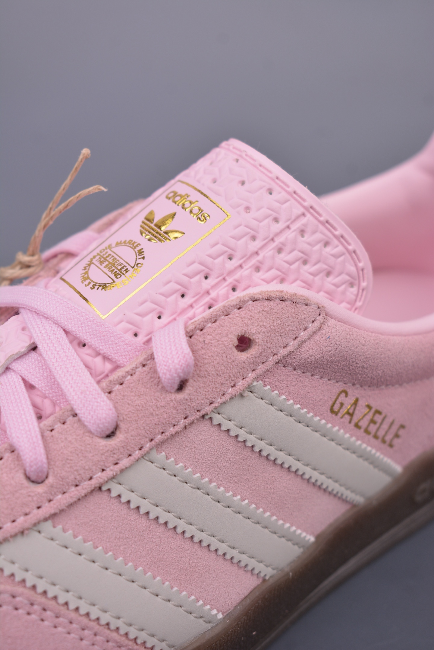 Adidas Gazelle Indoor Trainers Sneakers Pink Caramel Sole JI2715