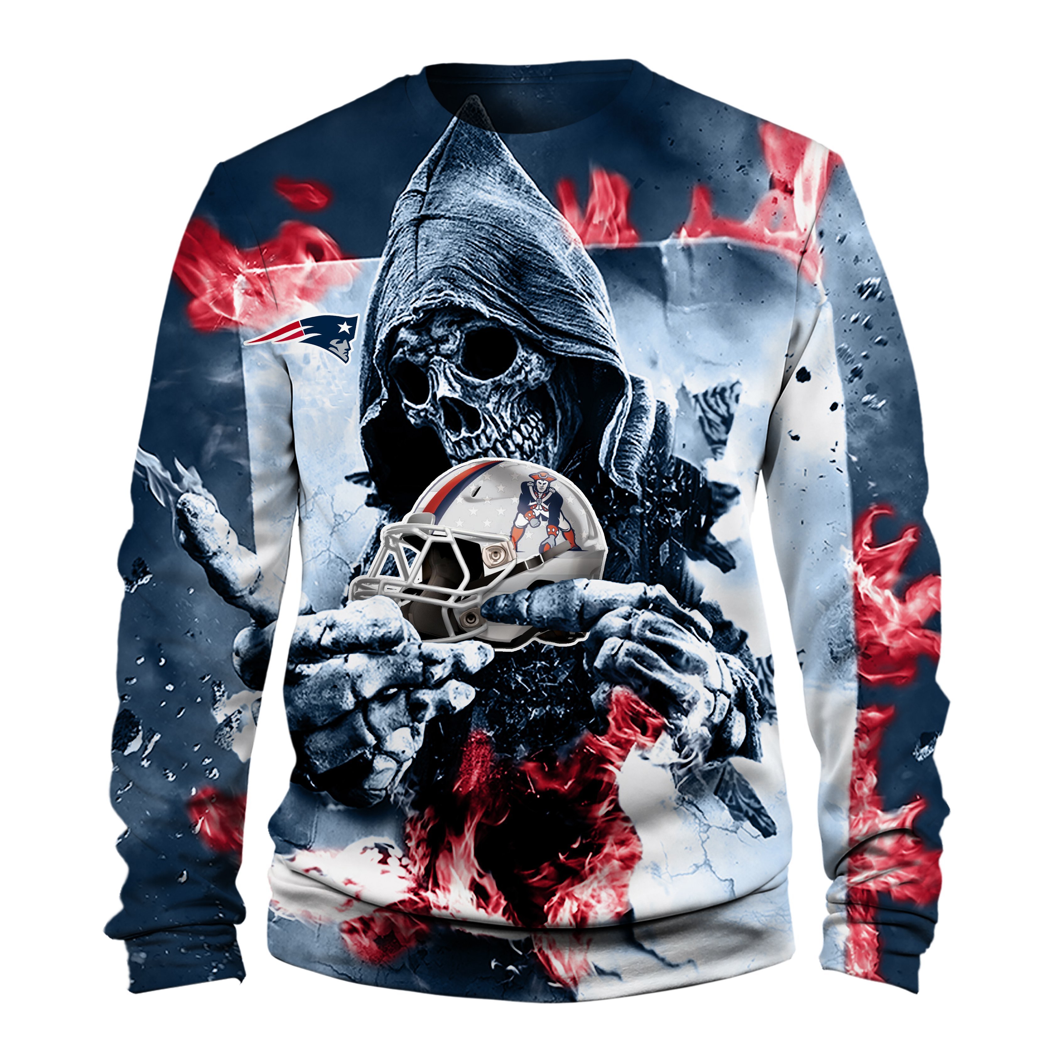 PATRIOTS HOODIE 3D LOVE9
