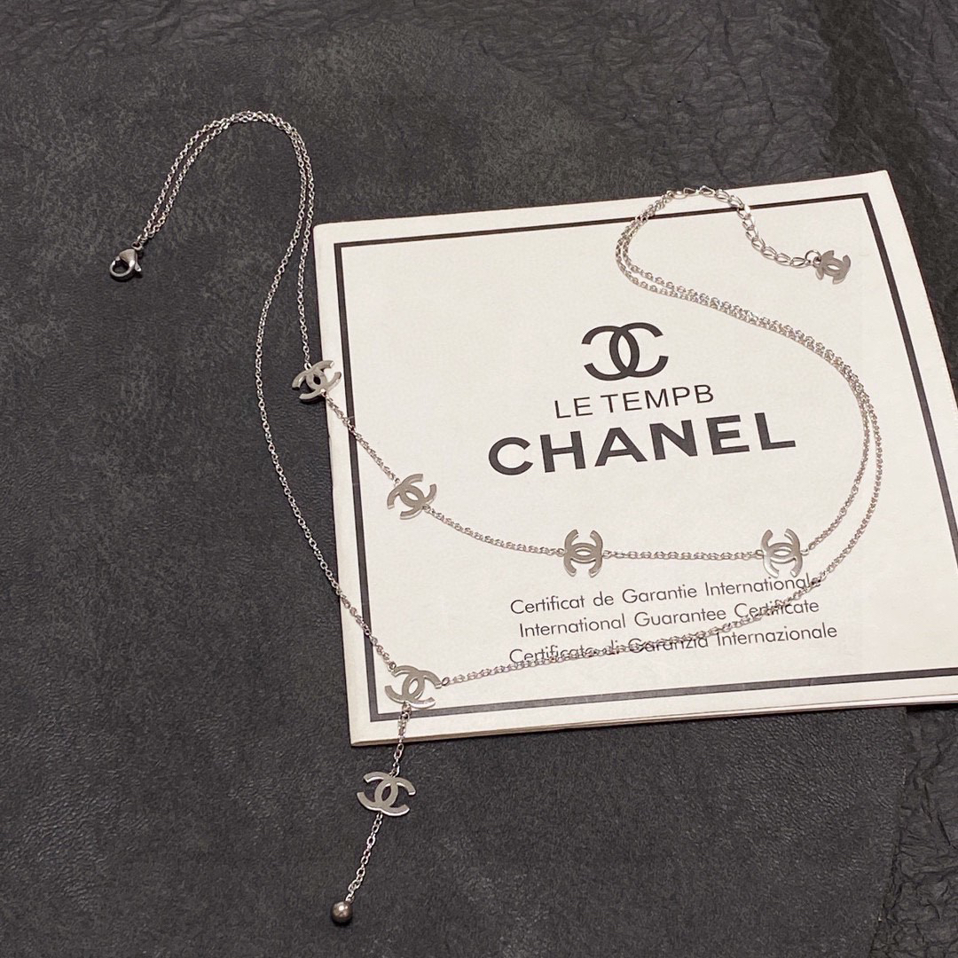 Chanel new double layer necklace