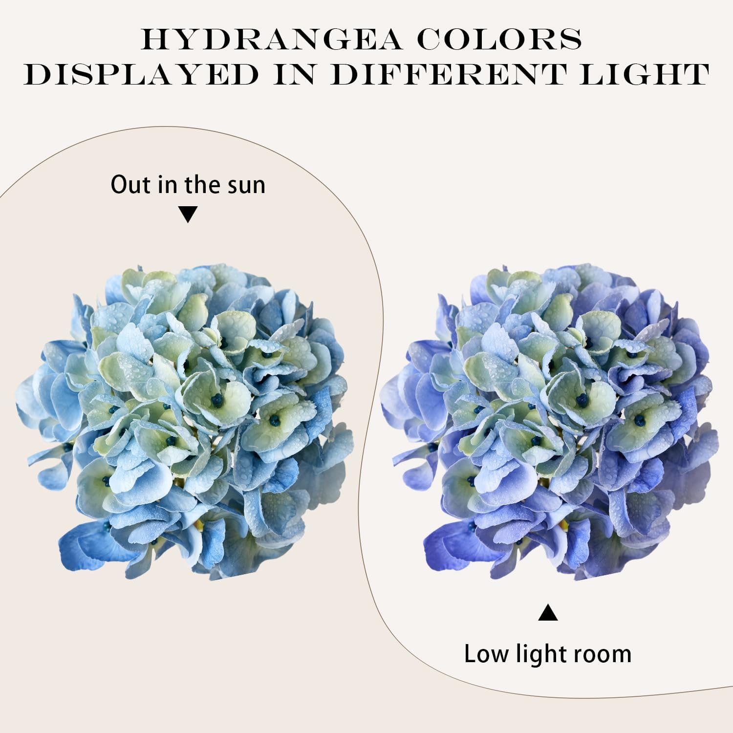 On Sale🔥21inch Outdoor Real Touch Artificial Hydrangea💐☀️UV resistant, Waterproof，Windproof🌪️(🎉Tips: 4 Píece Fills A Flower Pot)