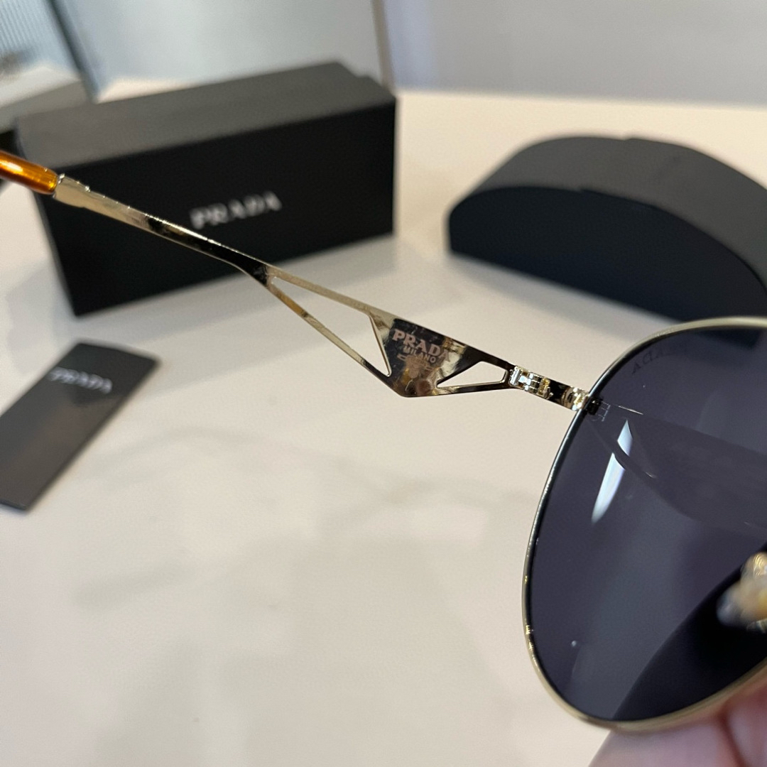 Prada round frame sunglasses