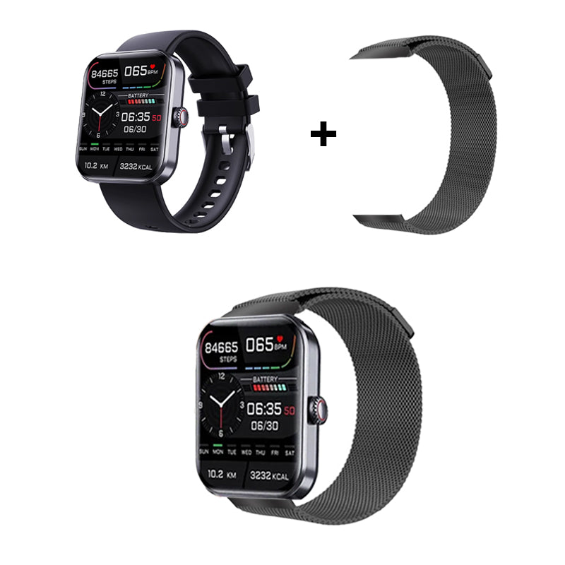 All day monitoring of heart rate and blood pressure Bluetooth fashion watch（Support 24 languages）（ Buy 2 free shipping）