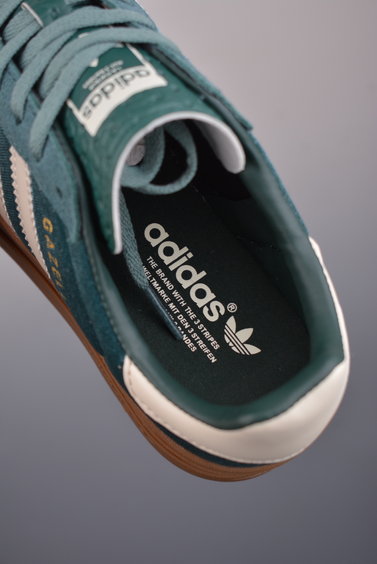 Adidas Originals Gazelle Bold W Velvet Dark Green Off-White