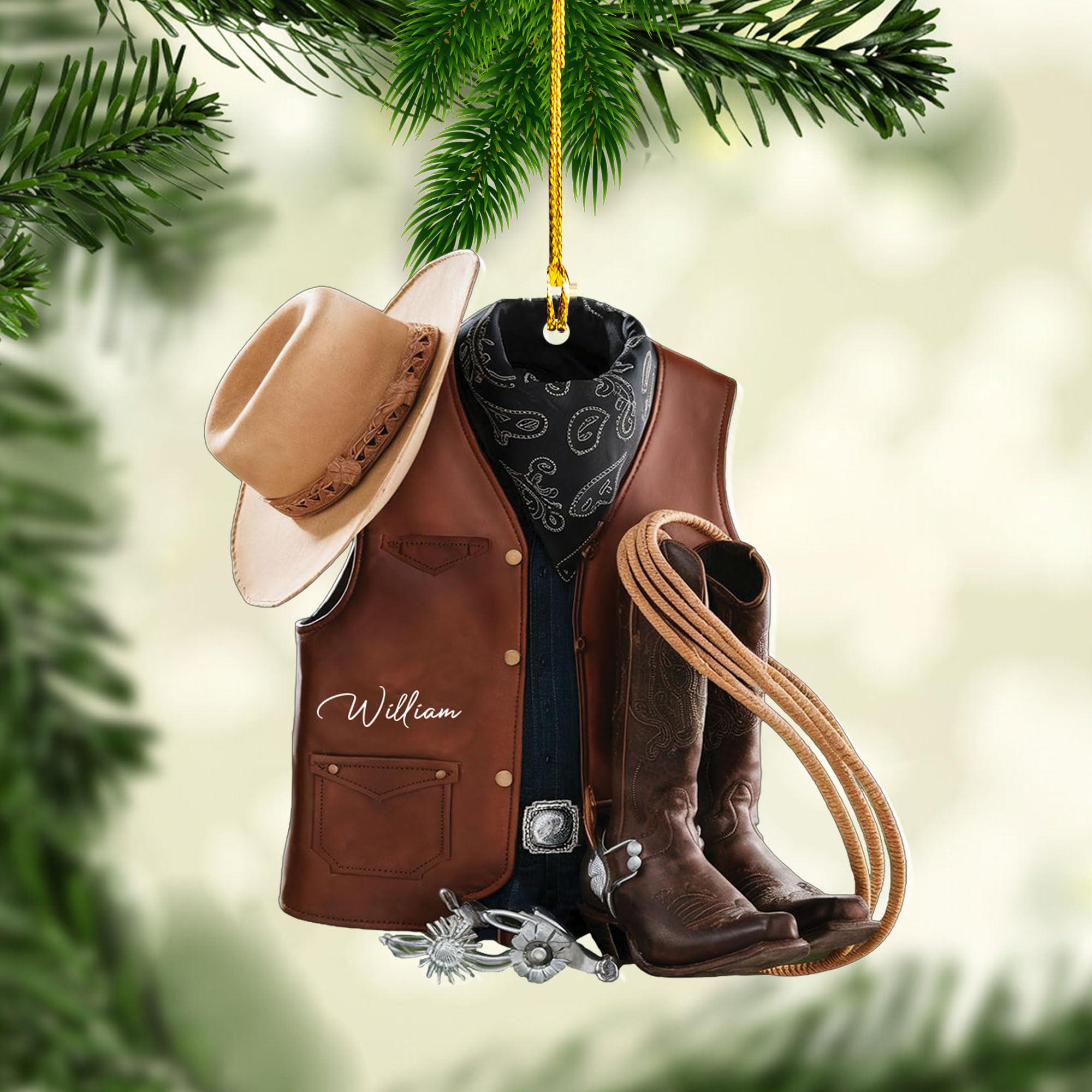 Cowboy Gear Christmas Decorations