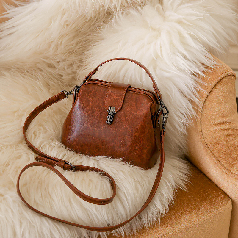 Vintage Oil Wax Leather Handbag