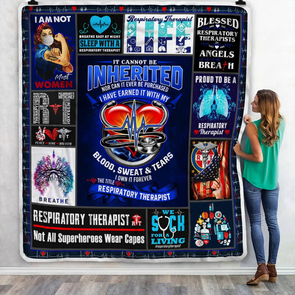 Respiratory Therapist Sofa Throw Blanket