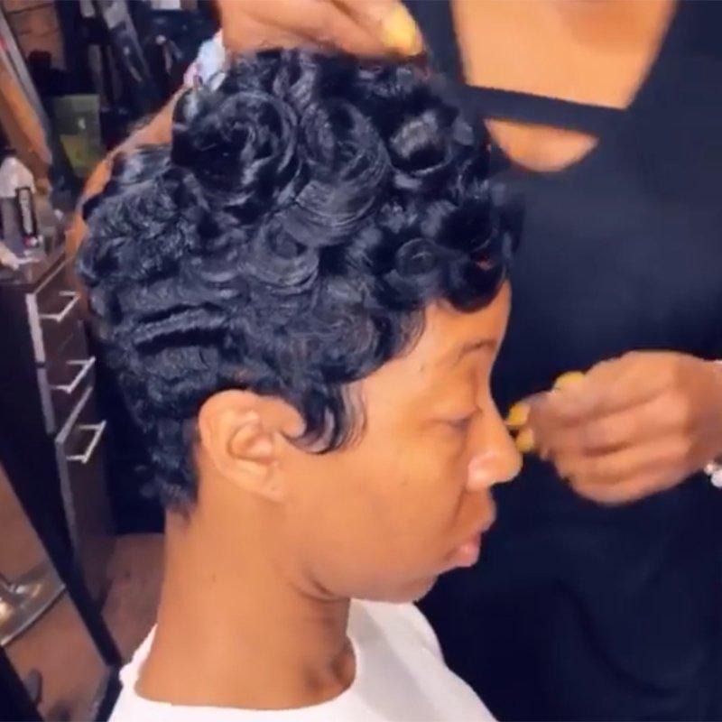 Luna 092 Philadelphia Designer Short Curly Hair Wig for Black Women