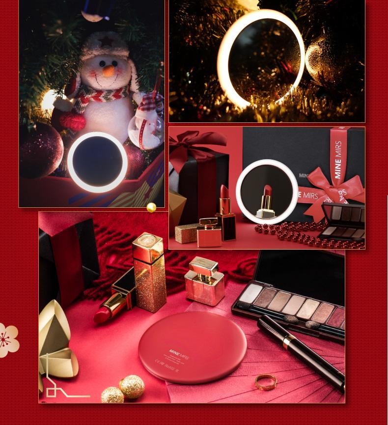 Wireless Charger Portable LED Makeup Mirror