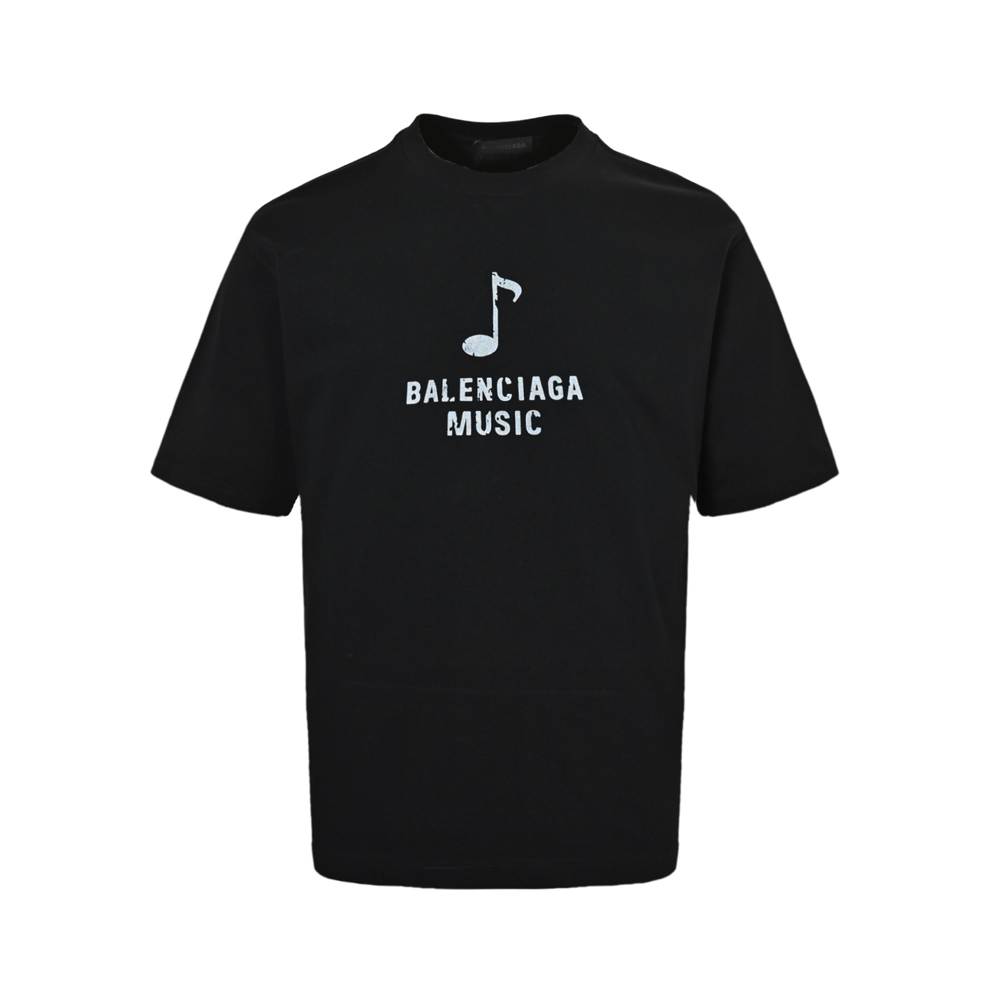 Balenciaga 25ss Music Capsule Note Oil Painting Print Short Sleeve