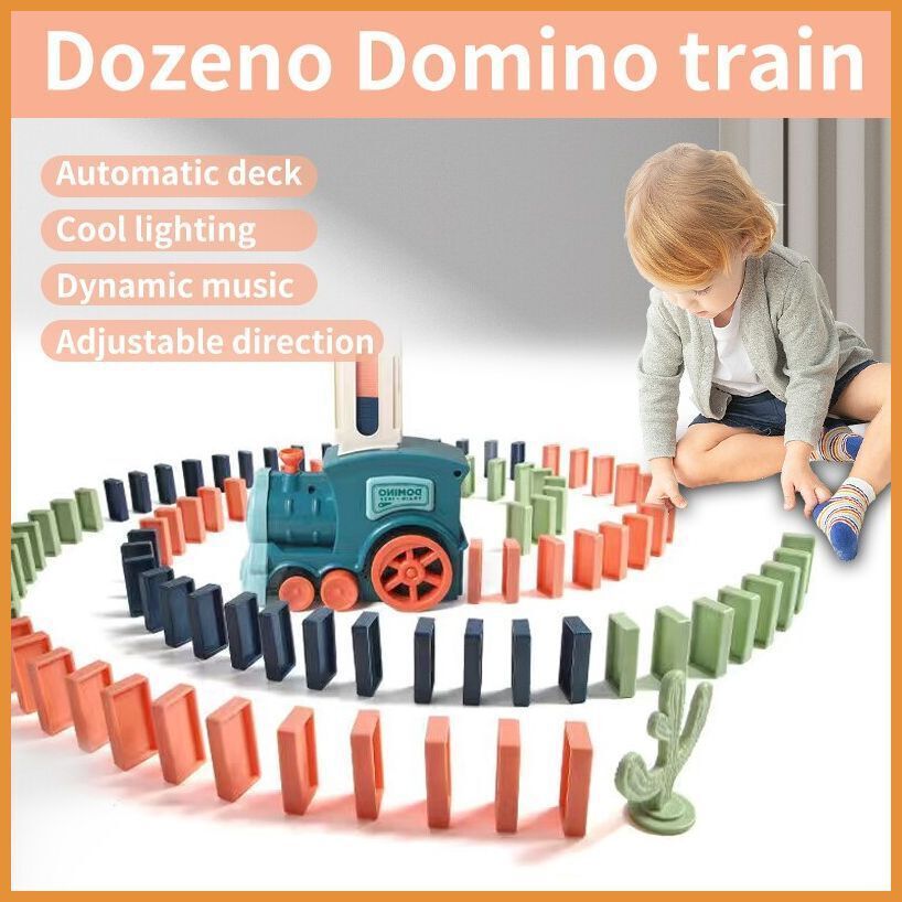 💥Last Day Promotion-[SAVE 50% OFF]--Automatic Domino Train--BUY 2 GET 10% OFF & FREE SHIPPING