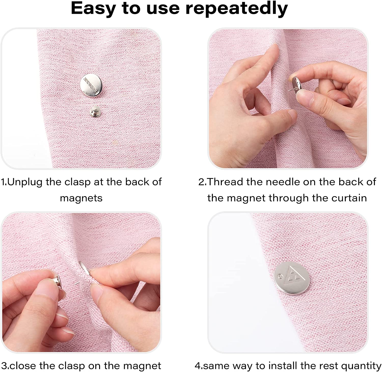 (🔥HOT SALE - 49% OFF🔥) Curtain Light Leakage Prevention Button (1 PAIR)💕