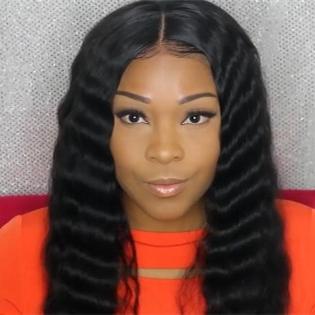 Luna A05 Affordable African American Long Wavy Wig for Women