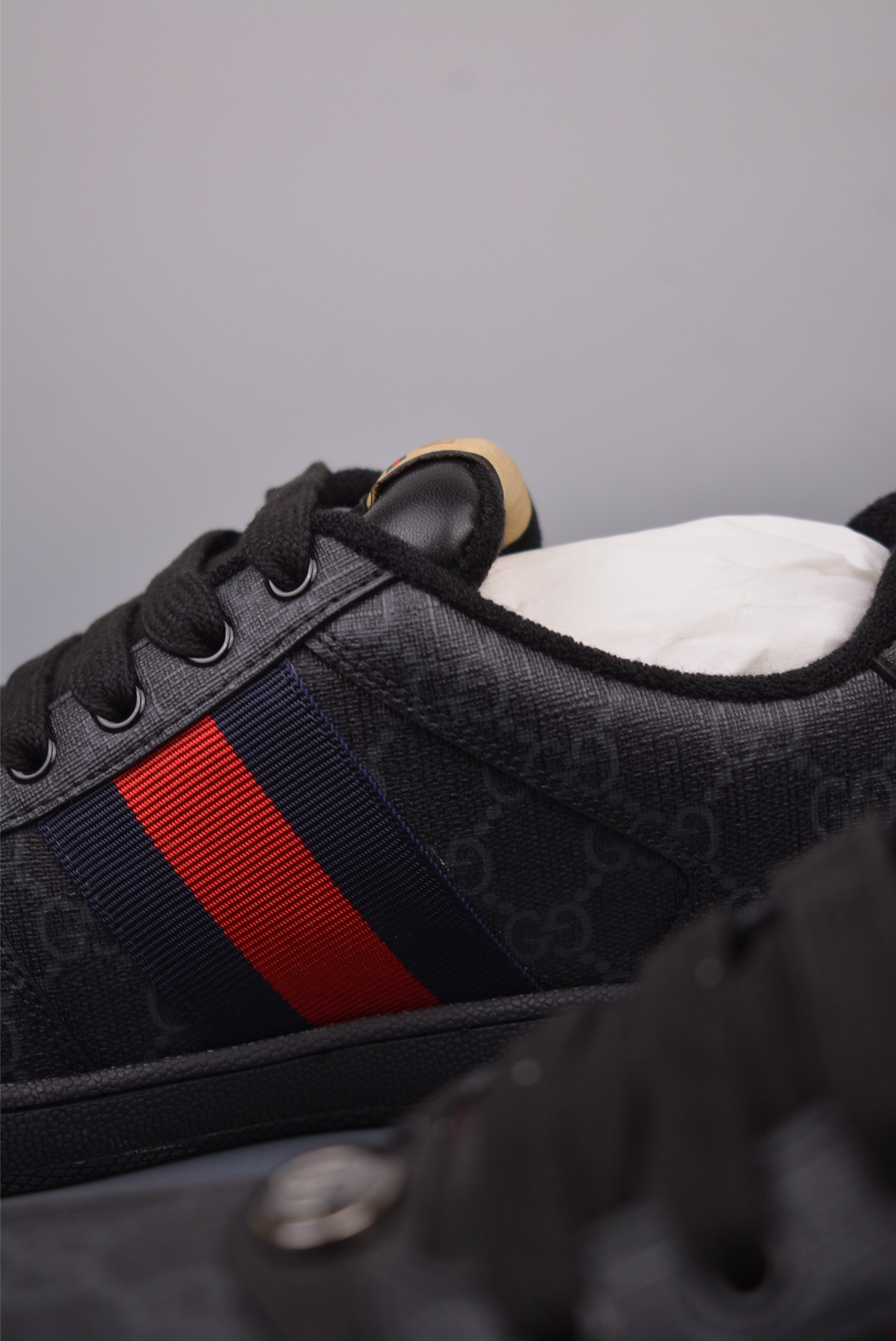 Gucci Screener GG Sneaker Low Black and Red