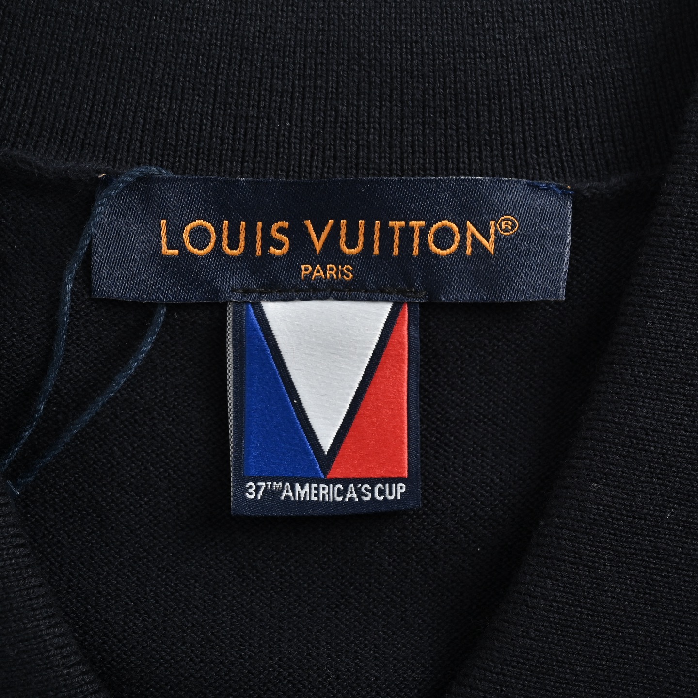 Louis Vuitton 25ss America's Cup Series Gold Button Knitted Polo Short Sleeve
