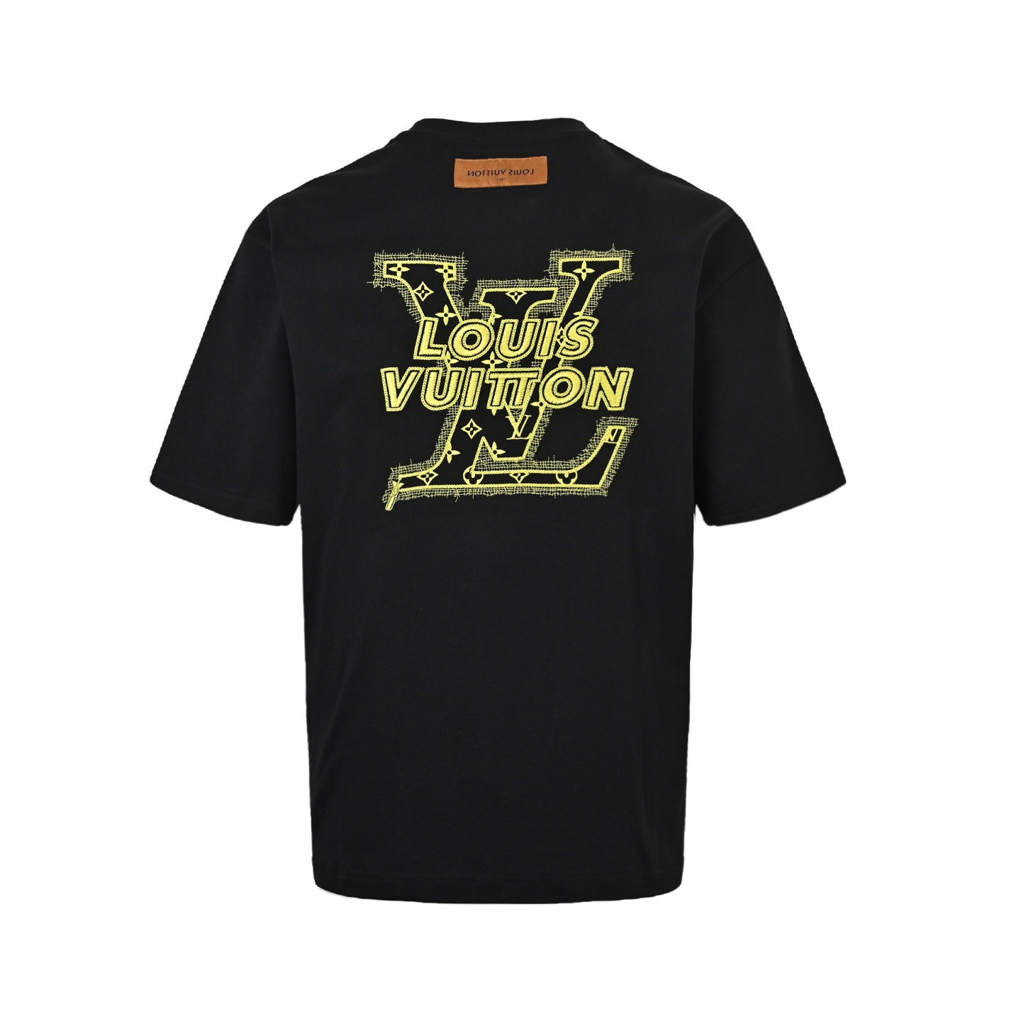 Louis Vuitton 25ss show style three-dimensional embroidered letter short sleeve