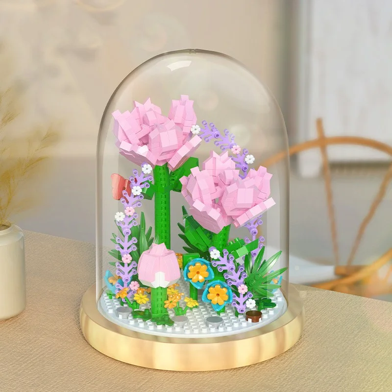 Flowers Bouquet Building Blocks Set