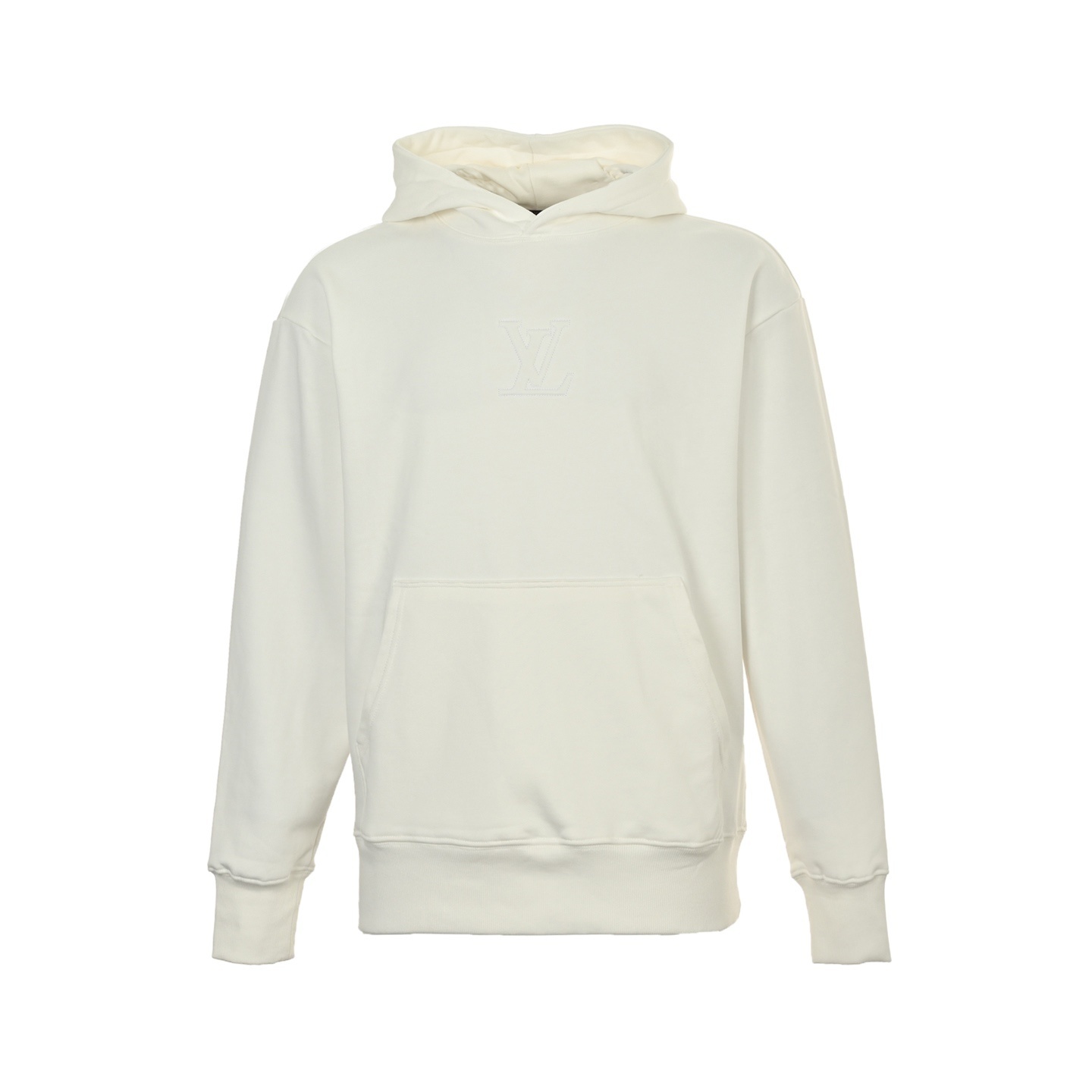 Louis Vuitton 25Fw embossed logo lettering hoodie
