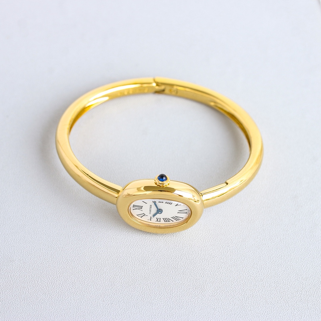 Cartier Bathtub Gold Bracelet Watch