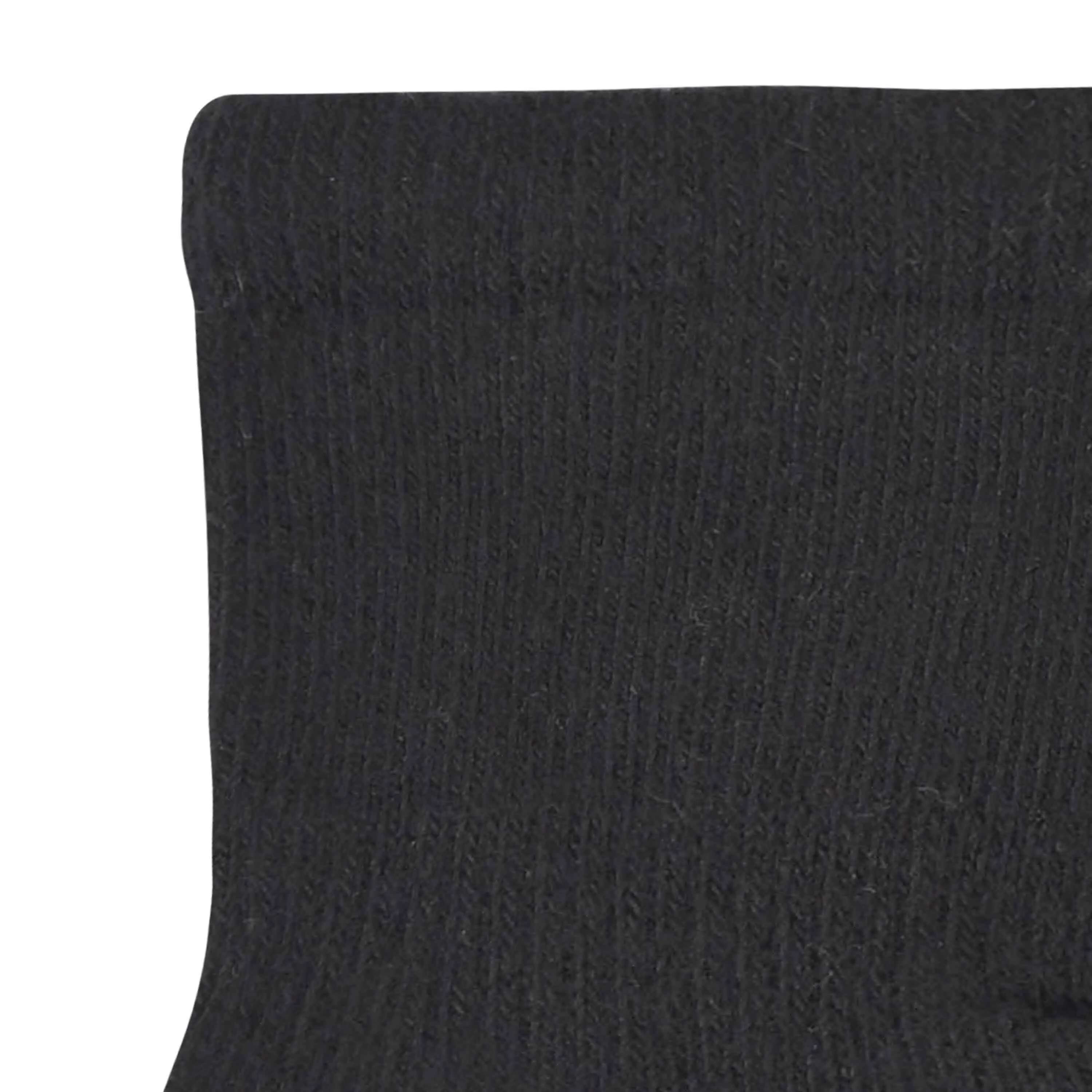 8-Pack Baby & Toddler Black Wiggle Proof Jersey Crew Socks