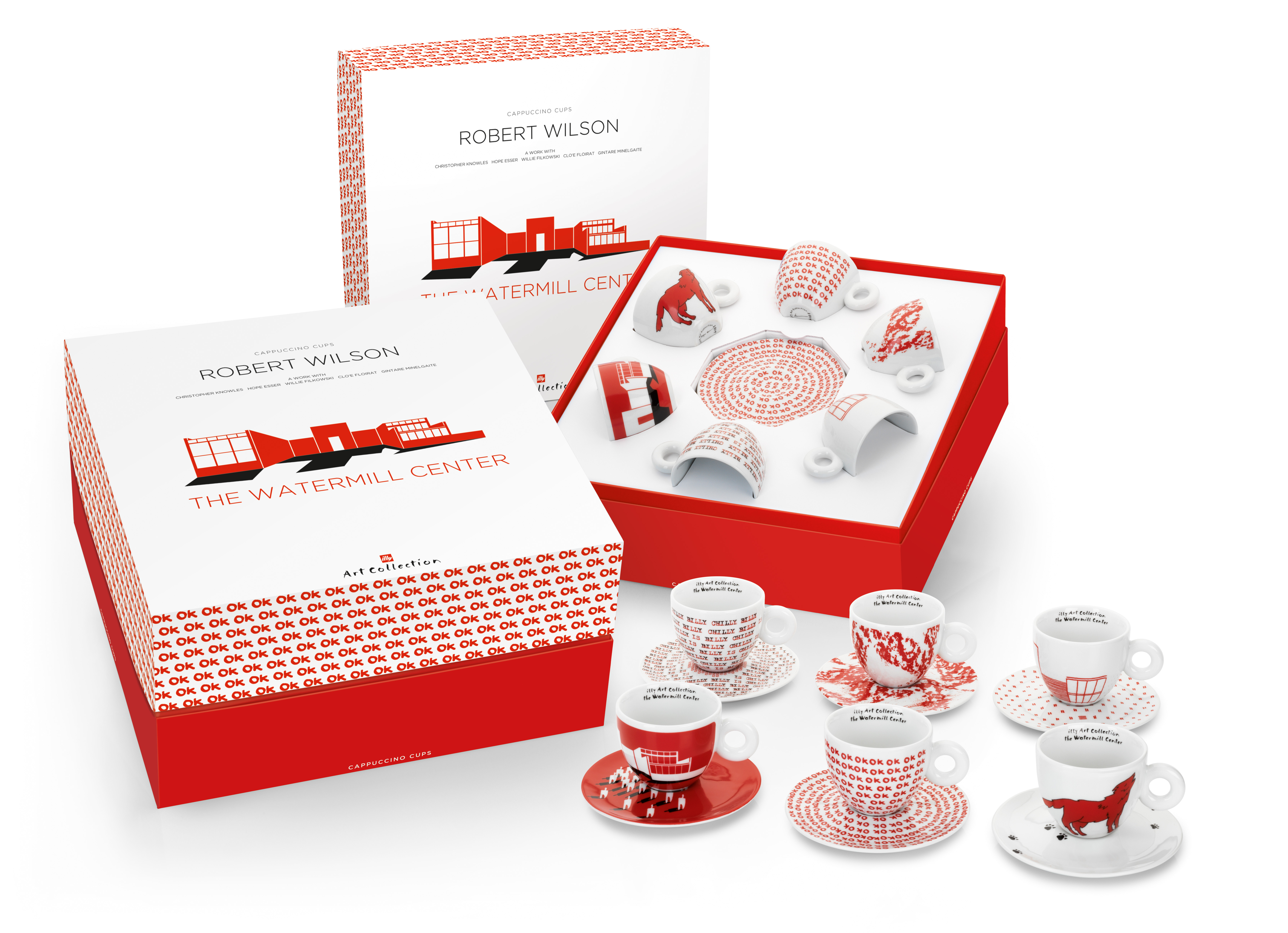 illy Art Collection Robert Wilson - Set of 6 Cappuccino Cups