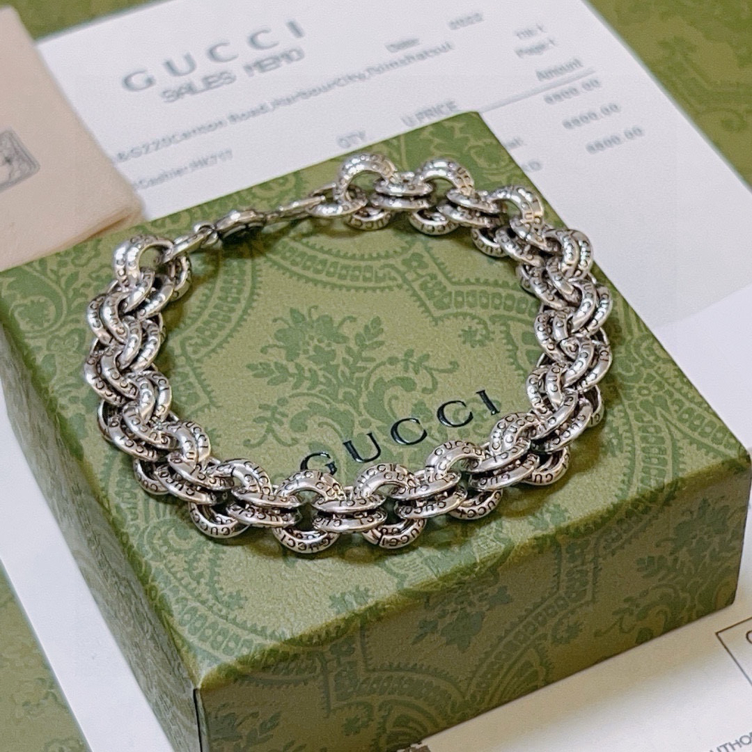Gucci GG Round Double Ring Bracelet