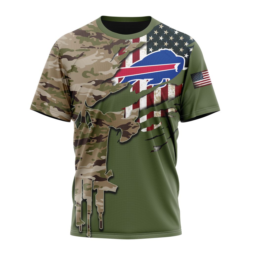 BUFFALO BILLS 3D HOODIE VETERANS DAY