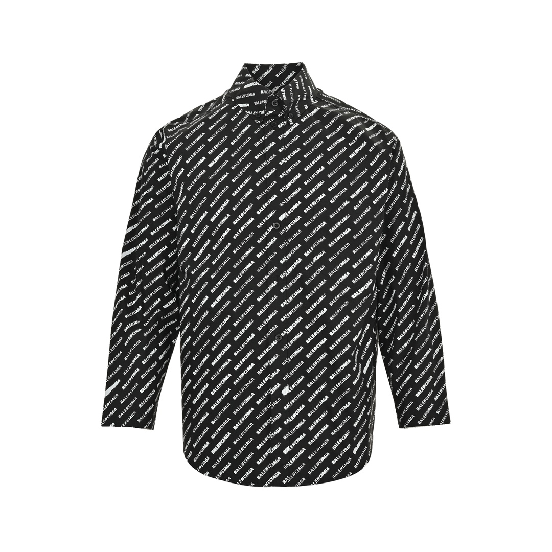Balenciaga 24ss all-over lettering shirt