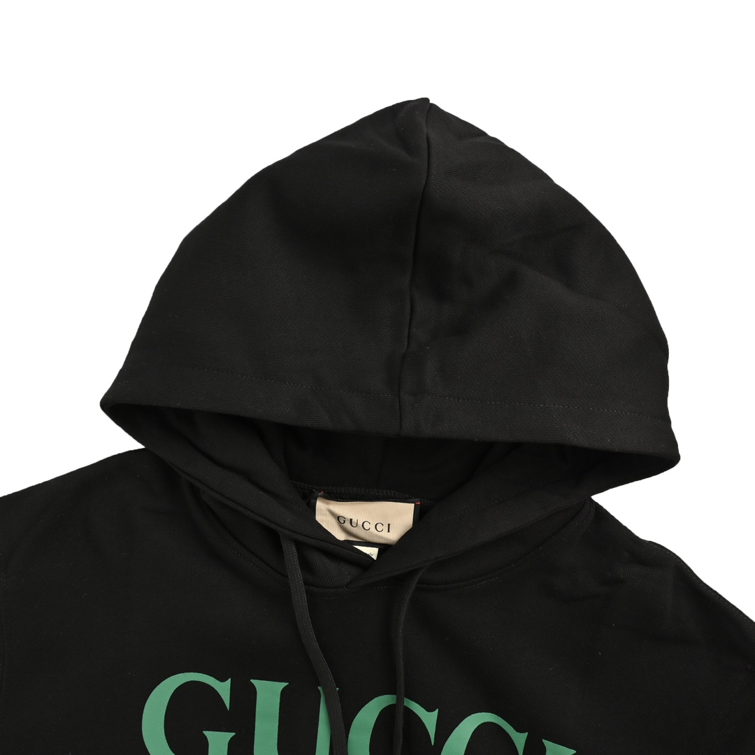 Gucci 24Fw lipstick print hooded sweatshirt with detachable sleeves