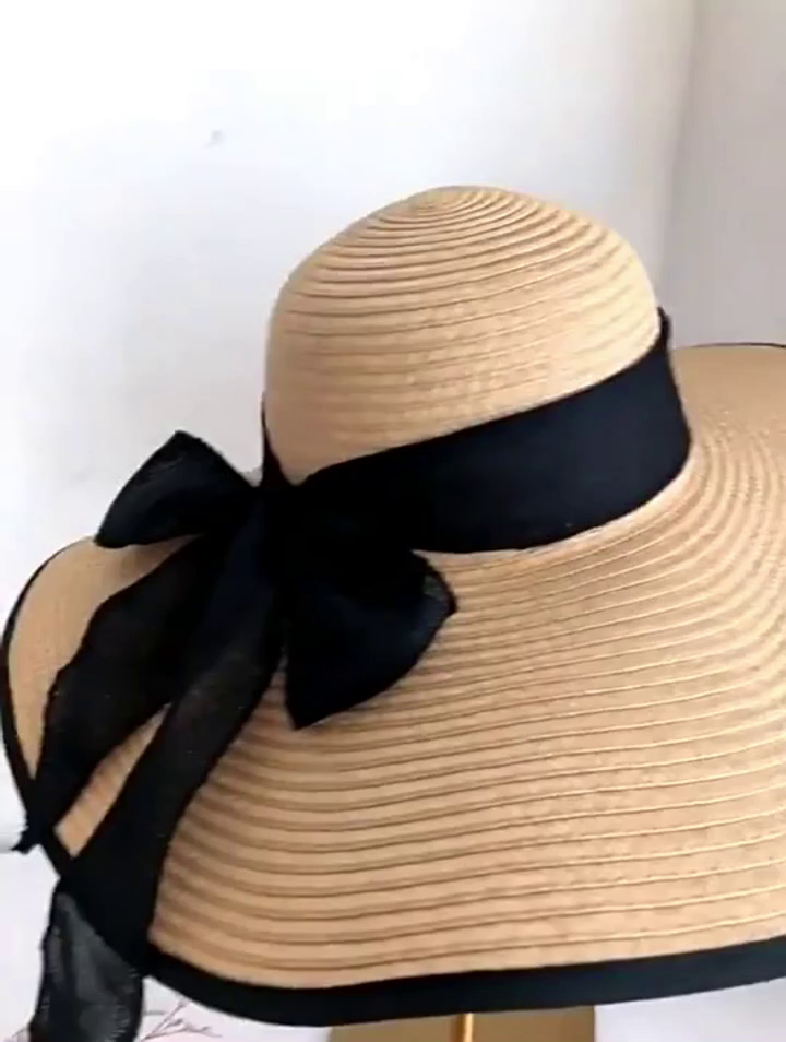 Summer Large wide Brim Straw Hat Adult Big Brim Straw Hat Sun hat sand