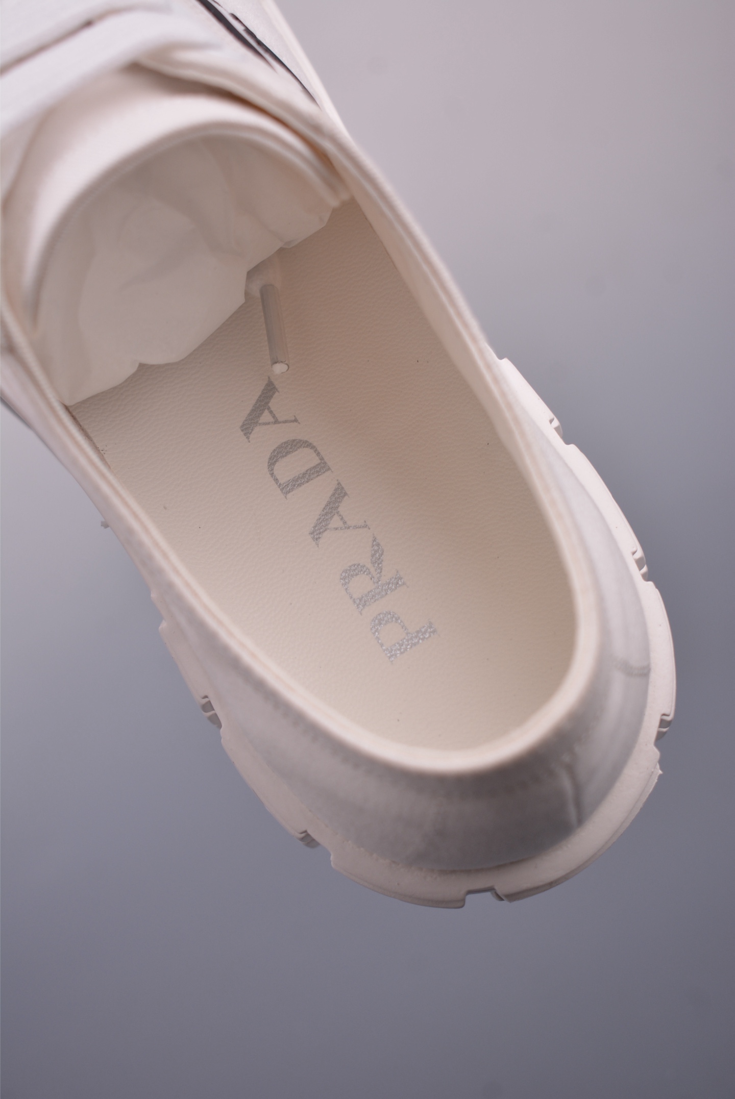 Prada Nylon Gabardine Low Sneakers Canvas White SPAZZOL