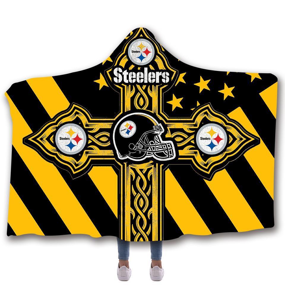 PITTSBURGH STEELERS CLASSIC 3D HOODED BLANKET