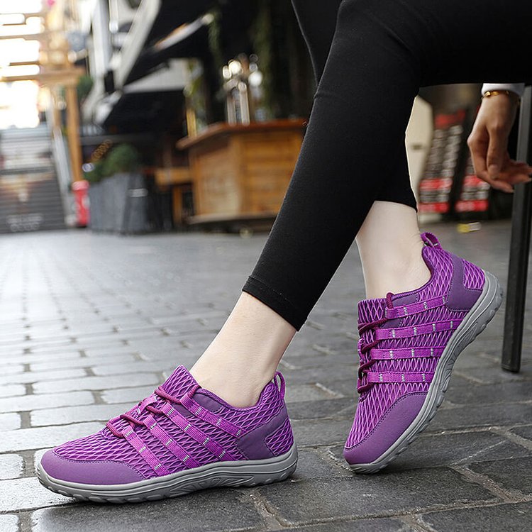 Couple Lace-Up Mesh Sneakers
